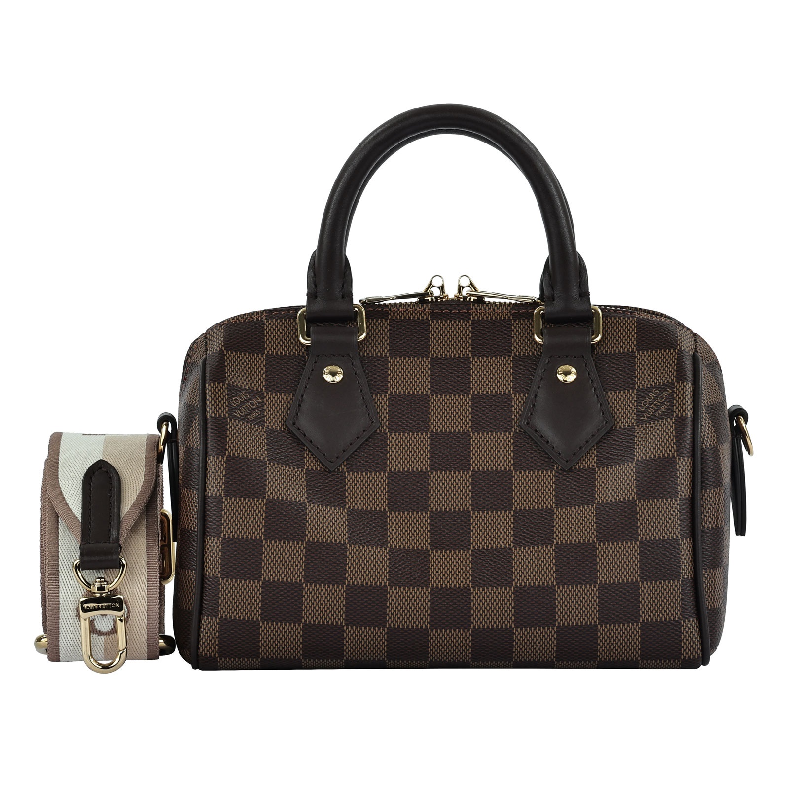 路易威登 LOUIS VUITTON Speedy Bandoulière 20 棕棋盤 手提 斜背 波士頓包 N40489 晶片款  原廠盒子/防塵袋/購買證明