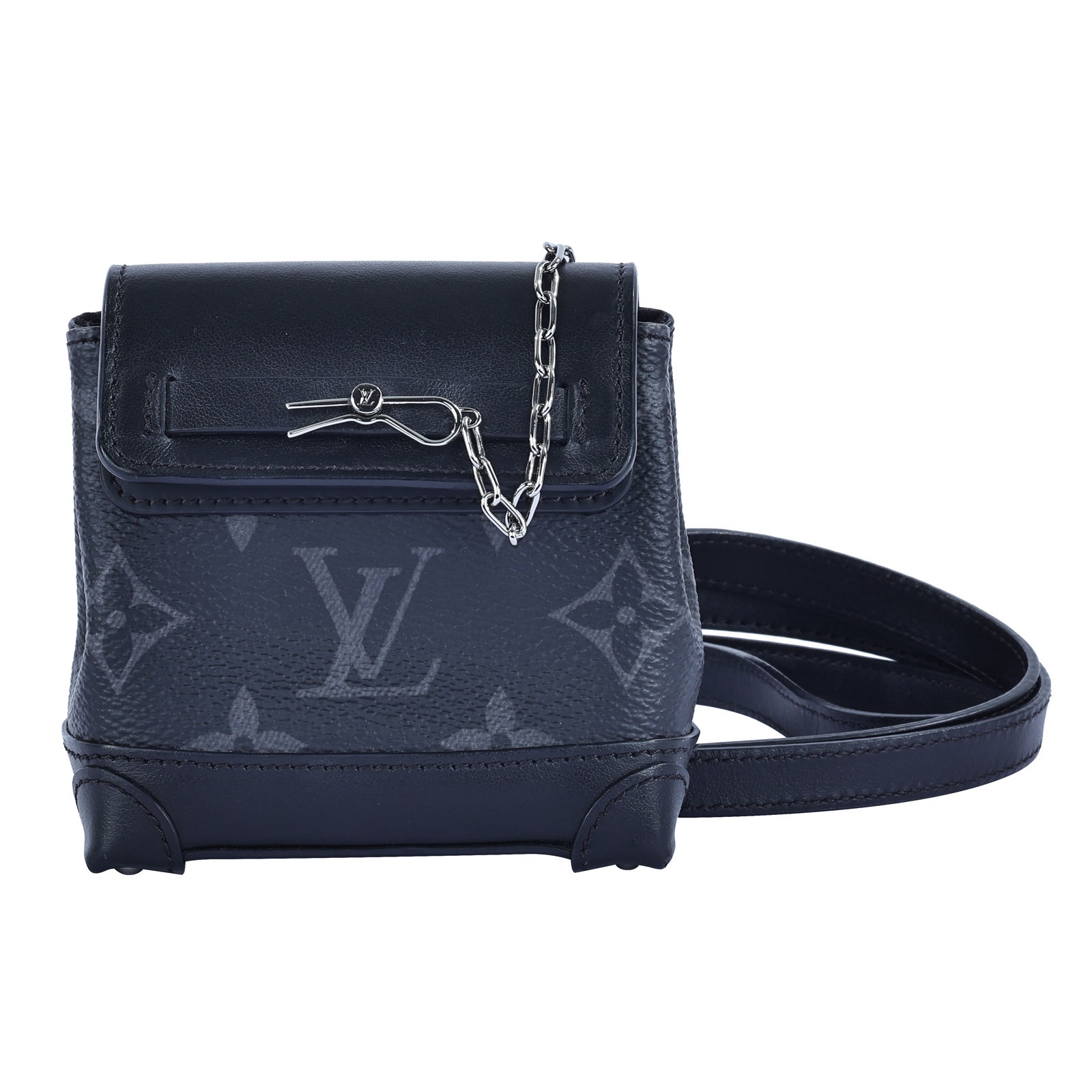 路易威登 LOUIS VUITTON Steamer Pouch Mini 隨身錢包 M00340 黑圓花MINI STEAMER POUCH小廢包 防塵袋