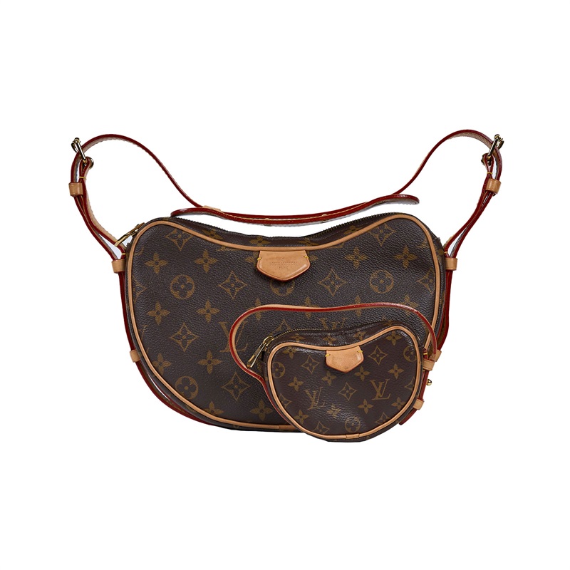 路易威登 LOUIS VUITTON Croissant MM 肩背包 經典帆布 M46828 　原花可頌包 Croissant MM 防塵袋