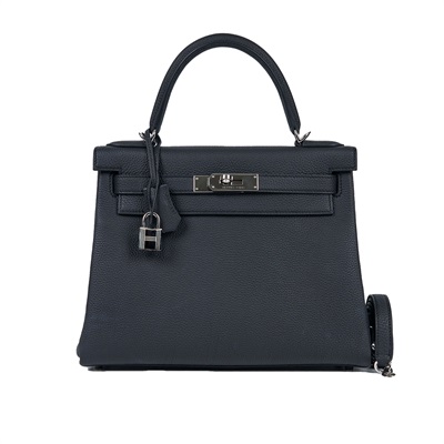 愛馬仕 Hermès Kelly Bag 凱莉包 28 KL28 W刻 黑 KELLY28 內縫 原廠盒子/防塵袋 /鎖組