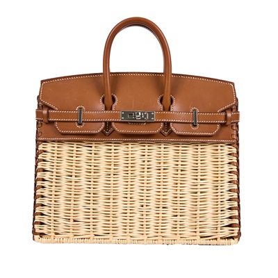 愛馬仕 Hermès Birkin Bag 柏金包 25 BK25 B刻 棕色BIRKIN PICNIC25 原廠盒子/防塵袋/中國購買證明