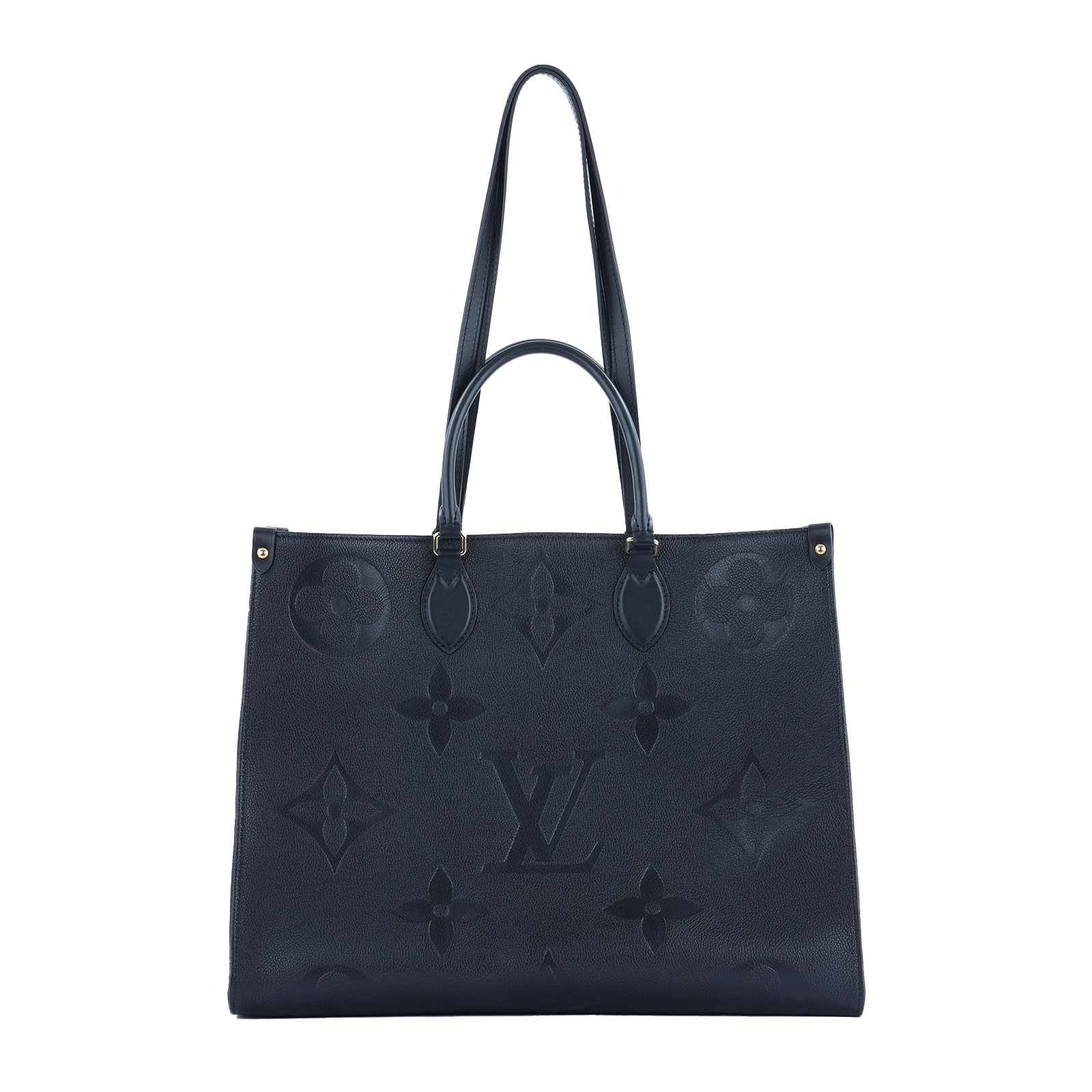 路易威登 LOUIS VUITTON Onthego GM 壓花皮革 手提肩背 托特包 M44925 晶片款  原廠盒子/防塵袋/購買證明