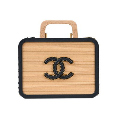 香奈兒 CHANEL Vanity Case 化妝箱 AS2927 晶片款 WOOD VANITY化妝箱 原廠盒子/防塵袋