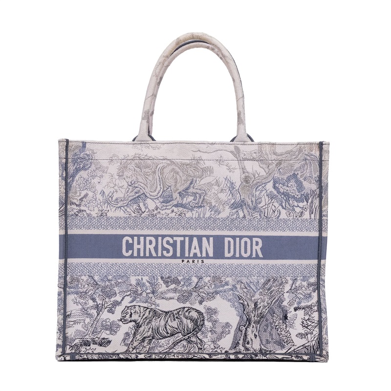 迪奧 CHRISTIAN DIOR Book Tote 中型 托特包 Toile de Jouy M1296ZTDT  防塵袋/保證卡