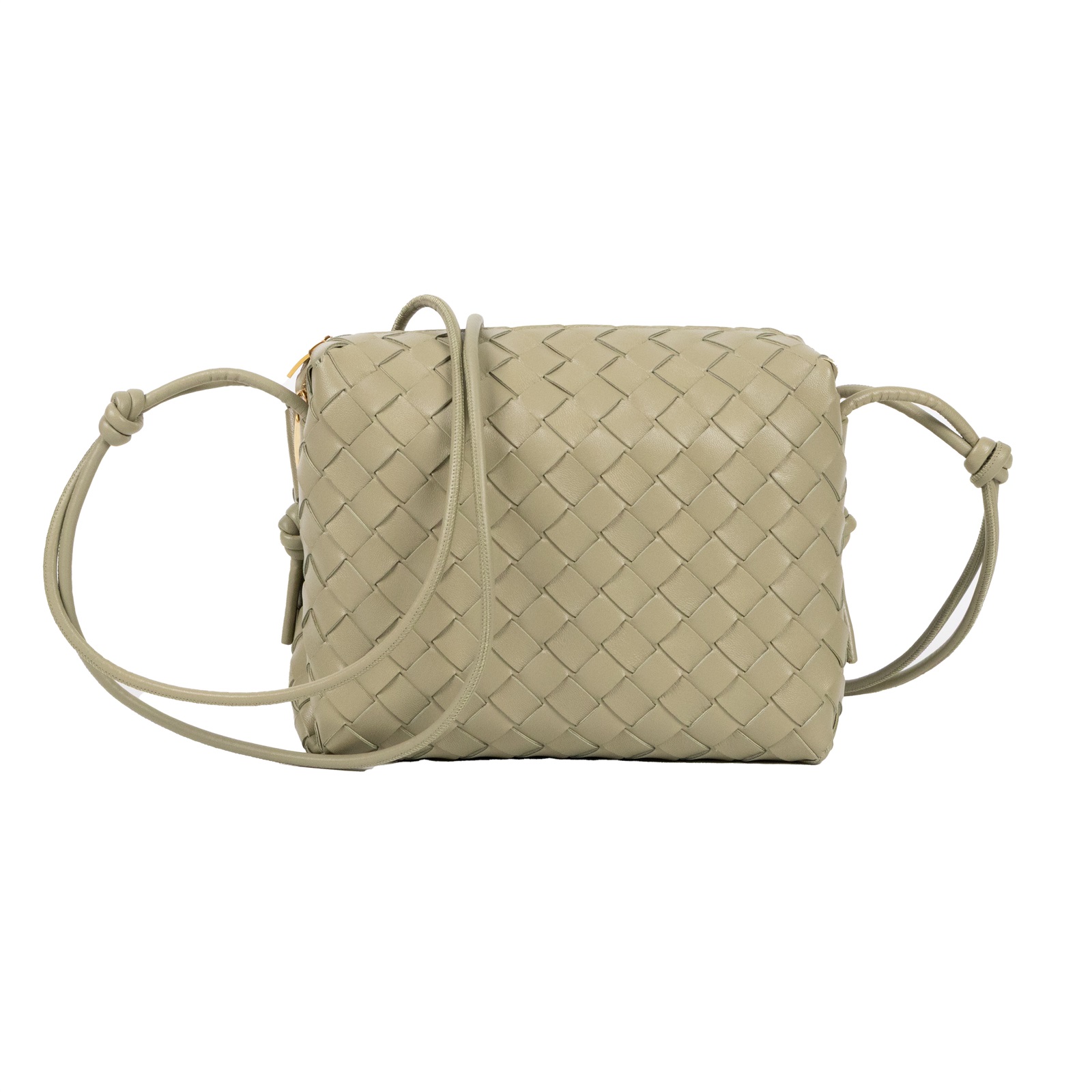 寶緹嘉 BOTTEGA VENETA Loop 相機包 小型 723548 綠LOOP 編織包 防塵袋