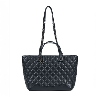 香奈兒 CHANEL 菱格紋 托特包  23開 黑菱格2WAY TOTE 原廠盒子/防塵袋/保證卡