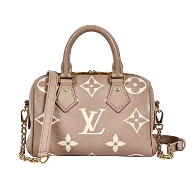 路易威登 LOUIS VUITTON Speedy Bandoulière  20 雙色 手提 斜背 波士頓包 M46575 晶片款  原廠盒子/購買證明/鎖組