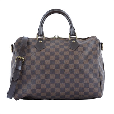 路易威登 LOUIS VUITTON Speedy 30 手提波士頓包 棕棋盤格 N41183 棋盤 SPEEDY 30 背帶款 鎖組