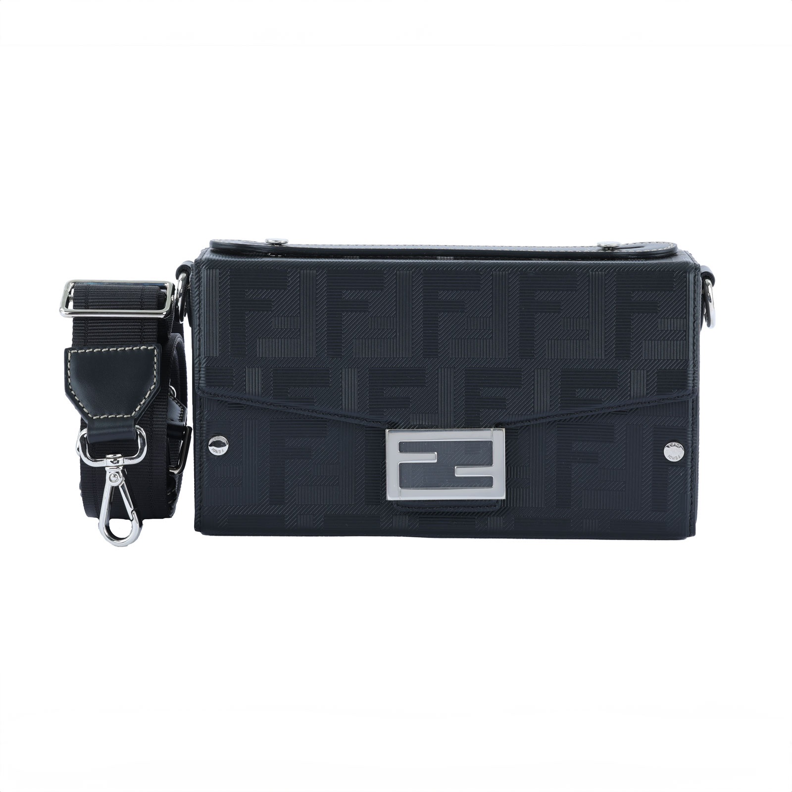 芬迪 FENDI Baguette Soft Trunk 肩背 手提包 7VA565AJF4F 黑SOFT TRUNK BAGUETT 防塵袋