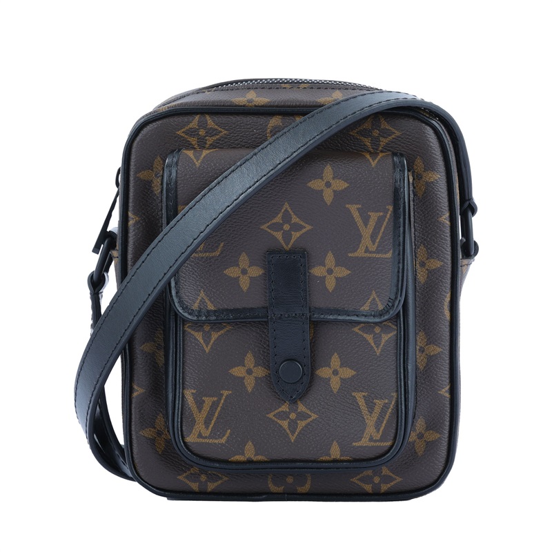 路易威登 LOUIS VUITTON Christopher 斜背 隨身包 M69404 晶片款 原花Christopher 隨身包 原廠盒子/防塵袋