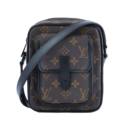路易威登 LOUIS VUITTON Christopher 斜背 隨身包 M69404 晶片款 原花Christopher 隨身包 原廠盒子/防塵袋