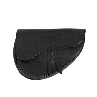 迪奧 CHRISTIAN DIOR Saddle 馬鞍包  黑馬鞍包 防塵袋/ 保證卡