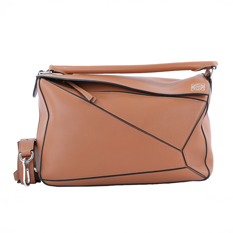 羅意威 LOEWE Large Puzzle bag 手提 肩背包  焦糖PUZZLE LARGE 防塵袋/國外購買證明