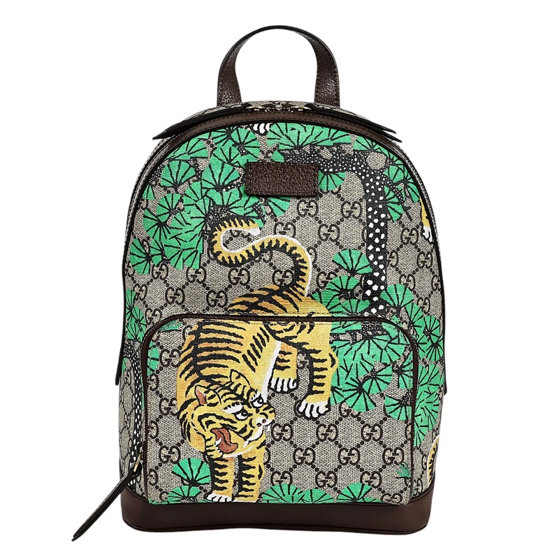 古馳 GUCCI GG Supreme Bee Rucksack Backpack 後背包 427042 老虎GG後背包 防塵袋
