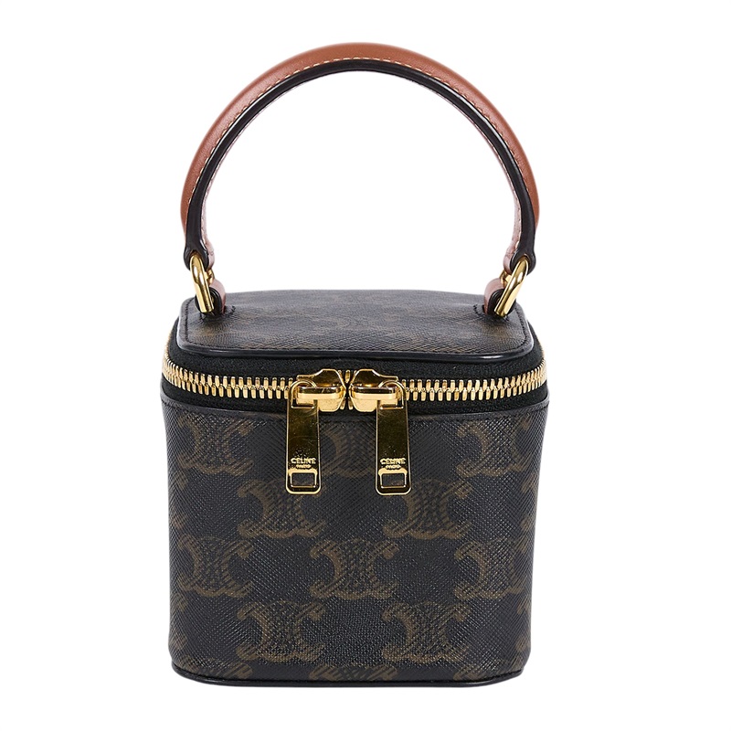 思琳 CELINE Vanity Case Mini 化妝箱 10J762CZ1 老花MINI VANITY CASE 原廠盒子/防塵袋