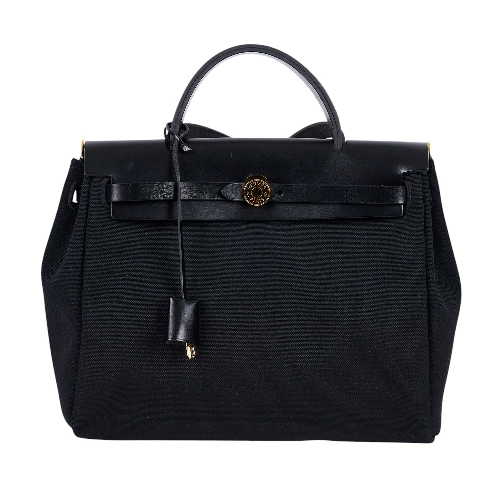 愛馬仕 Hermès Herbag Zip 31 HER31 B刻 黑金HERBAG 31 原廠盒子/防塵袋/購買證明