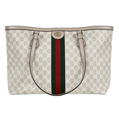 古馳 GUCCI Ophidia 手提袋 中型 631685 米GG紋托特包 防塵袋