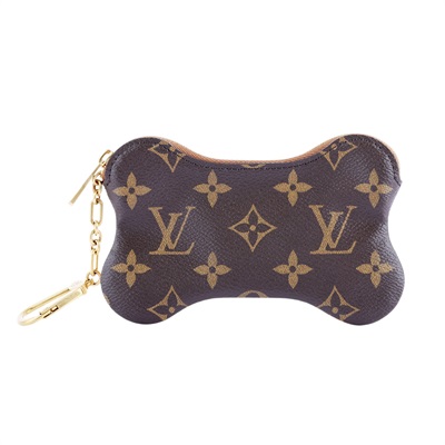 路易威登 LOUIS VUITTON Bone Key Pouch 鑰匙 零錢包 Optic 白色 M12616 晶片款  無附屬品