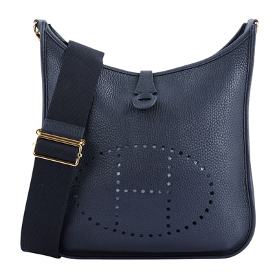 愛馬仕 Hermès Evelyne Bag 伊芙琳包 29 馬蹄型 EV29 W刻 黑EVELYNE29 原廠盒子/防塵袋/購買證明