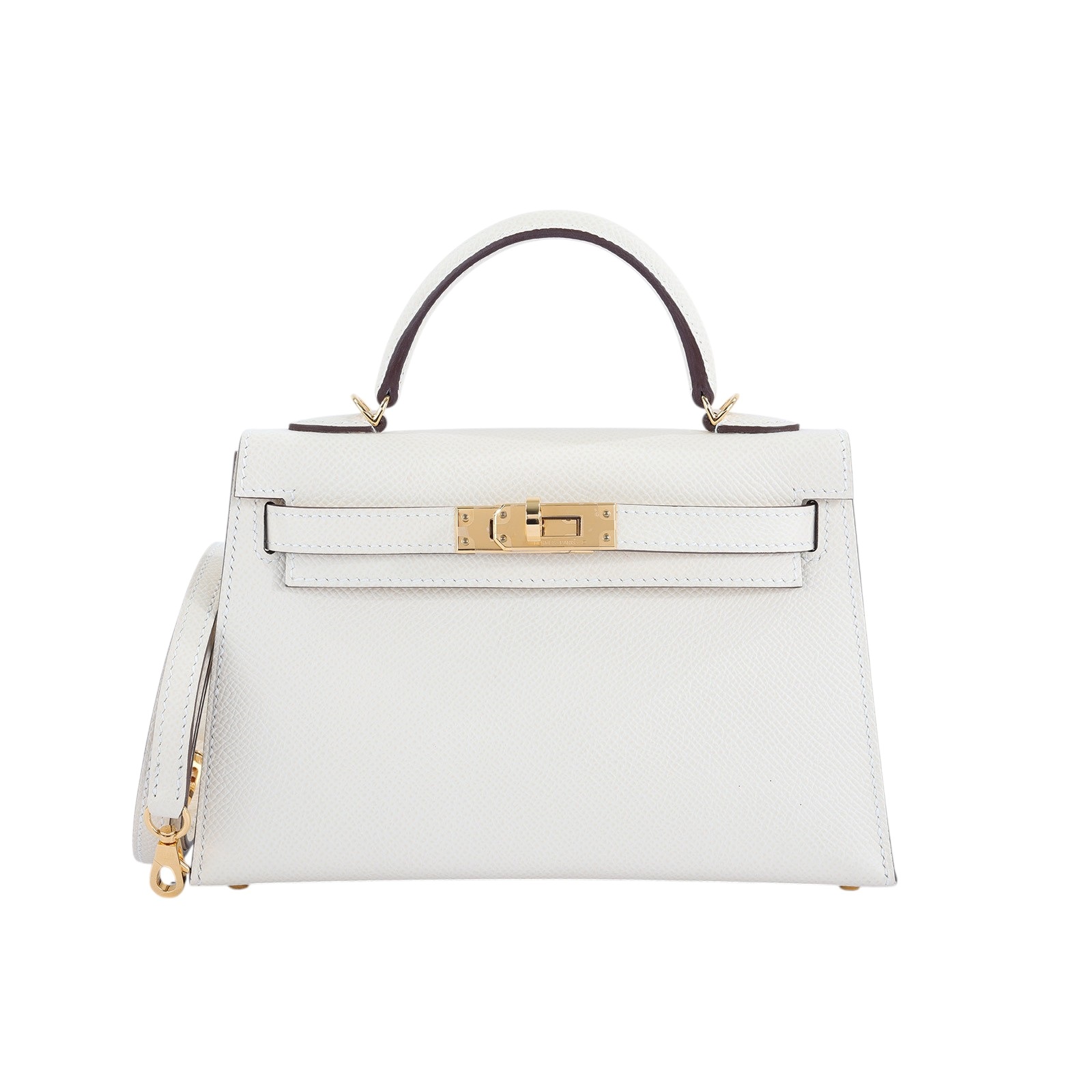 愛馬仕 Hermès Kelly Bag 凱莉包 mini II KLMII B刻 奶昔白MINI KELLY2 防塵袋