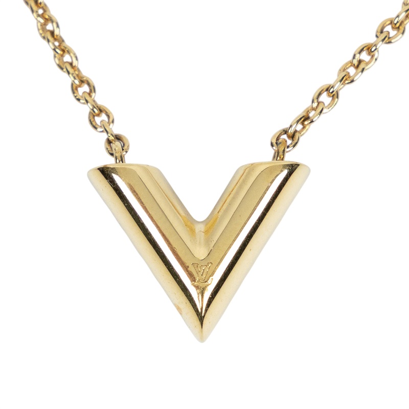 路易威登 LOUIS VUITTON Essential V 項鏈 金屬色 M61083 Essential V項鍊 無附屬品