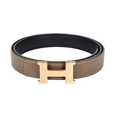 愛馬仕 Hermès Mini Constance 皮帶扣 雙面皮腰帶 CONSTANCEMB85 Z刻  RG 0221  原廠盒子/防塵袋