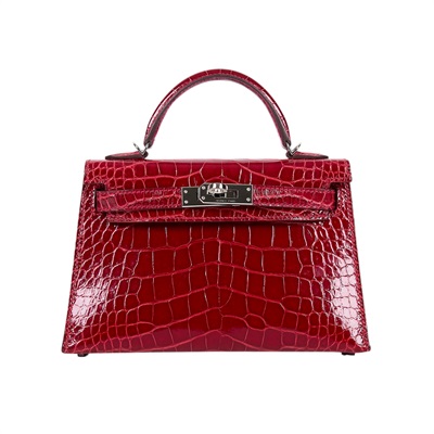 愛馬仕 Hermès Kelly Bag 凱莉包 mini KLM A刻 紅鱷魚皮MINI KELLY 防塵袋