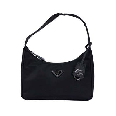 普拉達 PRADA Prada Re-Edition 環保尼龍 迷你袋 1NE204 黑尼龍HOBO 防塵袋