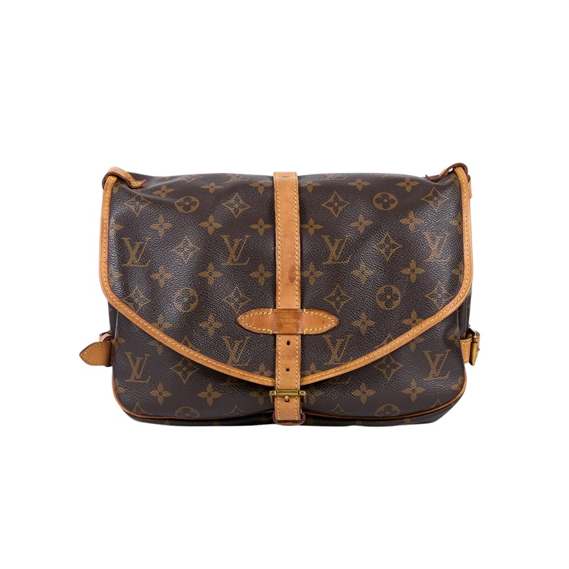 路易威登 LOUIS VUITTON Saumur 30 馬鞍包 M42256 原花馬鞍包 entrupy
