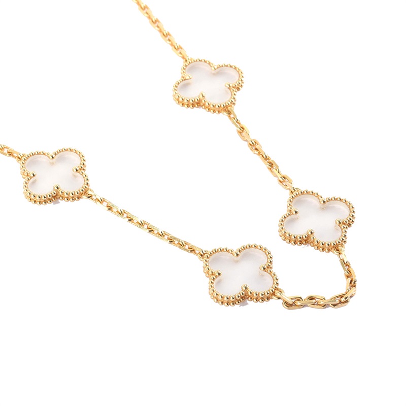 梵克雅寶 Van Cleef & Arpels Vintage Alhambra 長項鍊 日本限定 VCARP39C00 水晶二十花項鍊 原廠盒子/保書