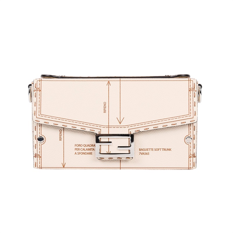 芬迪 FENDI Baguette Soft Trunk 肩背 手提包 7VA565ARD2F  原廠盒子/防塵袋