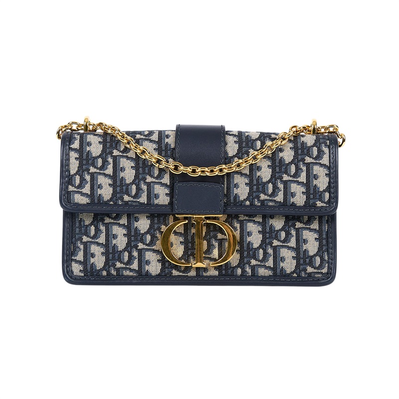 迪奧 CHRISTIAN DIOR 30 Montaigne East-West 附鏈帶包 M9334UTZQ 新款老花蒙田小號 無附屬品