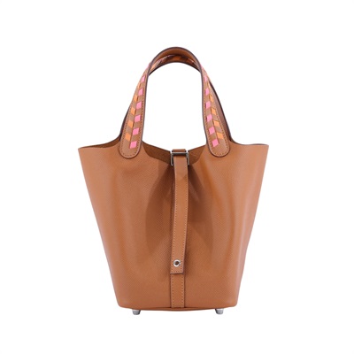 愛馬仕 Hermès Picotin Lock 18 菜籃子包 PT18 C刻 EPSOM棕PICOTIN 18 編織把 無附屬品
