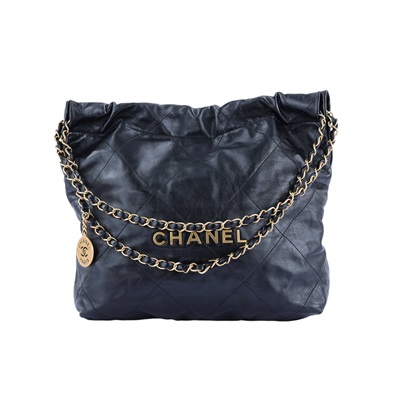香奈兒 CHANEL 22 小型 束口包 AS3260 晶片款 黑金22包小號 無附屬品