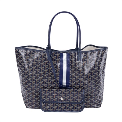 高雅德 GOYARD Saint Louis PM Bag 托特包 STLOUIPMLTY 深藍 Saint LOUIS PM 防塵袋/購買證明