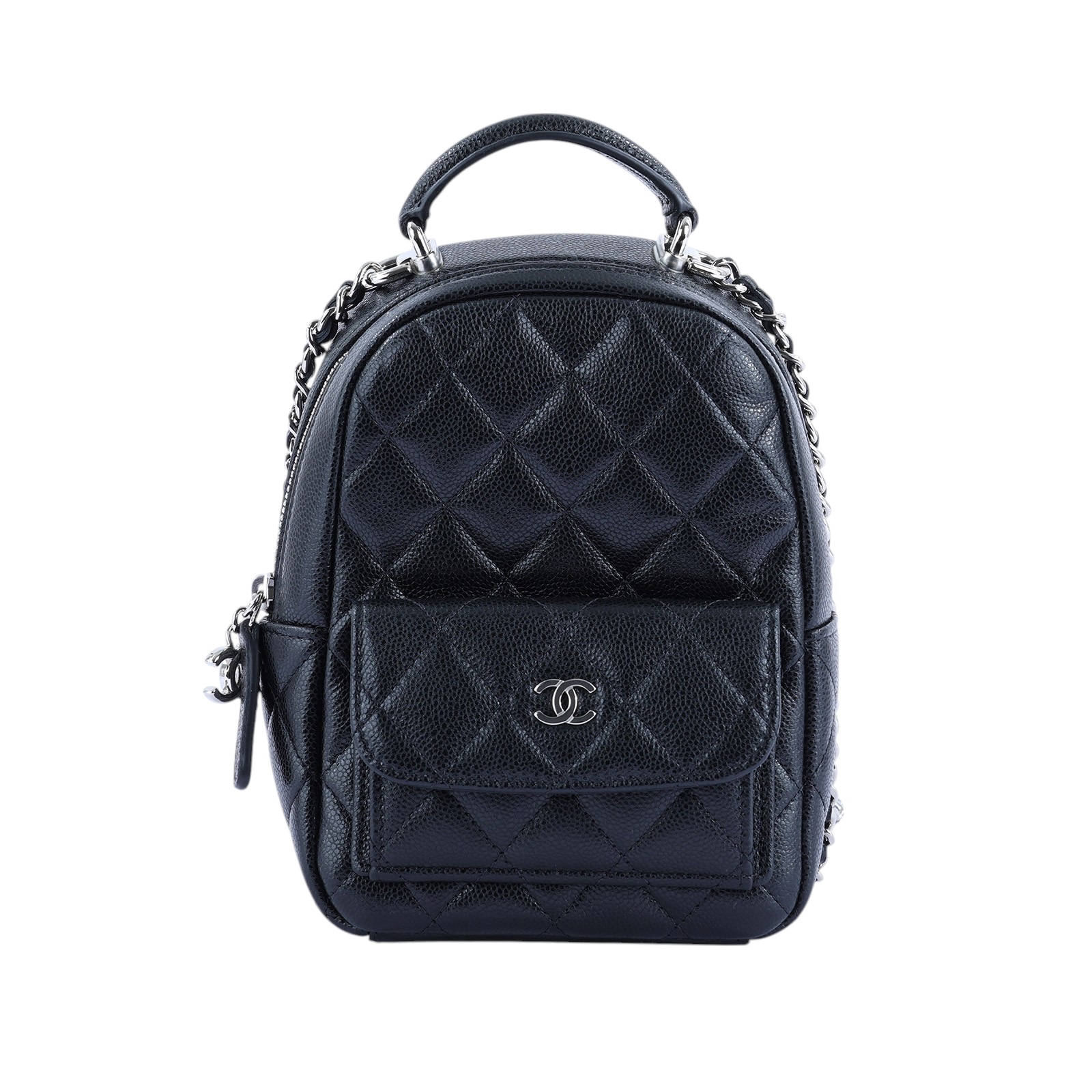 香奈兒 CHANEL 經典 迷你 後背包 AP3753 晶片款 黑金荔枝迷你後背包 原廠盒子/防塵袋/國外購買證明