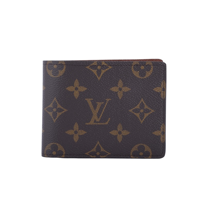 路易威登 LOUIS VUITTON Multiple 經典帆布 錢包 短夾 M60895 晶片款 原花短夾 原廠盒子/防塵袋