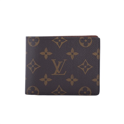路易威登 LOUIS VUITTON Multiple 經典帆布 錢包 短夾 M60895 晶片款 原花短夾 原廠盒子/防塵袋