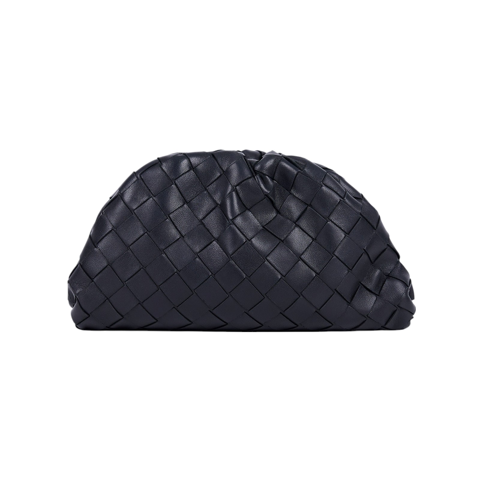 寶緹嘉 BOTTEGA VENETA 迷你Pouch手拿包 585852 黑色編織雲朵包 防塵袋