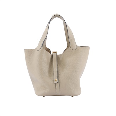 愛馬仕 Hermès Picotin Lock 22 菜籃子包 PT22 K刻 色號S2 TC 風衣灰PICOTIN22 原廠盒子/防塵袋/鎖組