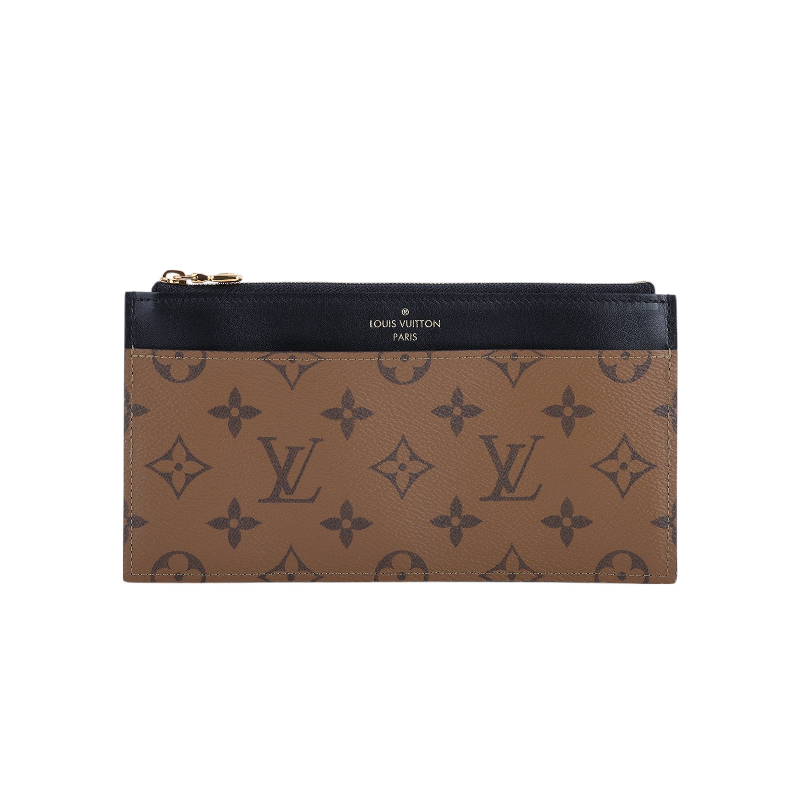 路易威登 LOUIS VUITTON Slim Purse 卡片夾 M80390 晶片款 雙色錢夾 防塵袋/原廠盒子