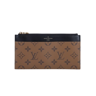 路易威登 LOUIS VUITTON Slim Purse 卡片夾 M80390 晶片款 雙色錢夾 防塵袋/原廠盒子