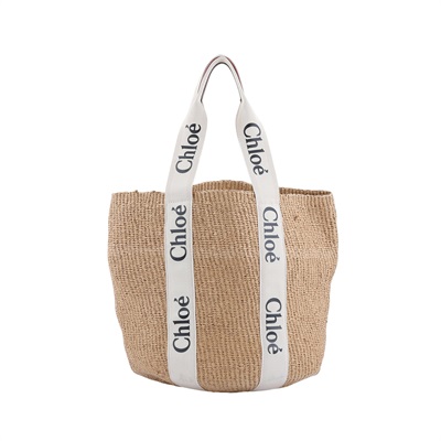 蔻依 CHLOE Large Woody 手提包 CHC22SS380G55101 草編WOODY 防塵袋
