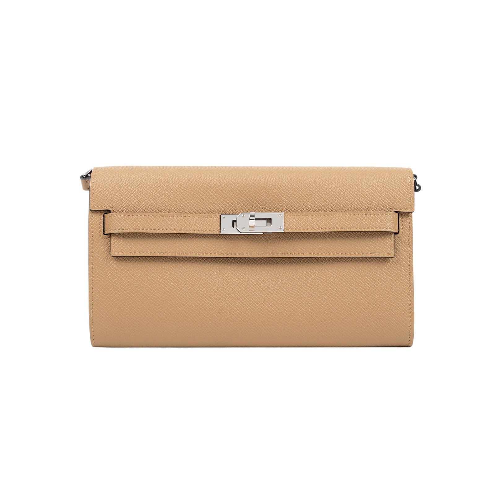 愛馬仕 Hermès Kelly to go 長夾肩背包 KLG U刻 / T1007GZ KELLY TO GO 餅乾色內拚粉 原廠盒子/國外官網明細