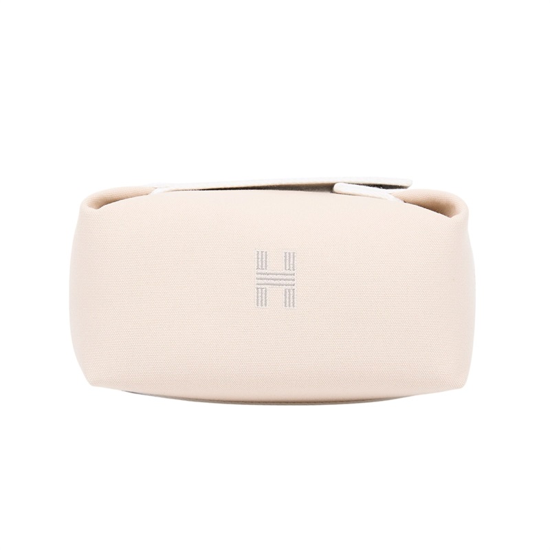 愛馬仕 Hermès Bride a Brac PM 小型 盥洗包 手提包 BBP  米白帆布便當袋 　Bride a Brac PM 無附屬品