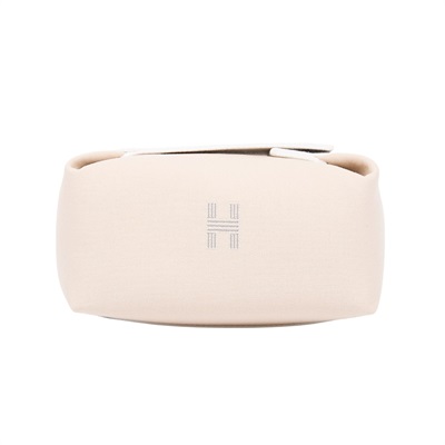 愛馬仕 Hermès Bride a Brac PM 小型 盥洗包 手提包 BBP  米白帆布便當袋 　Bride a Brac PM 無附屬品