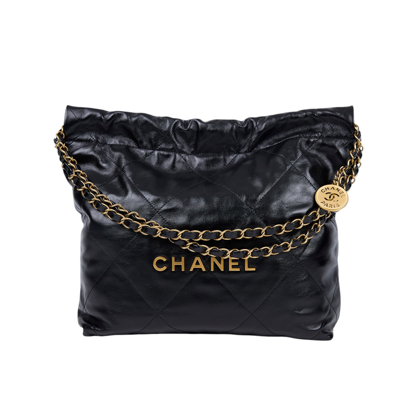 香奈兒 CHANEL 22 小型 束口包 AS3260 晶片款 黑金22包 小號 原廠盒子/防塵袋/購買證明
