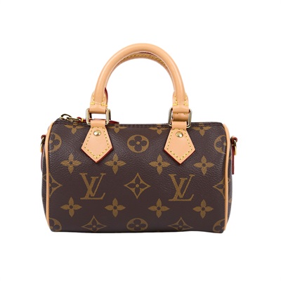 路易威登 LOUIS VUITTON Nano Speedy 原花 手提 肩背包 M81085 原花NANO SPEEDY 防塵袋/原廠盒子