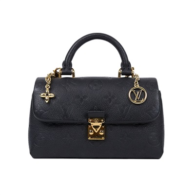 路易威登 LOUIS VUITTON Nano Madeleine 單肩包 黑色 M12144 晶片款  原廠盒子/防塵袋/購買證明