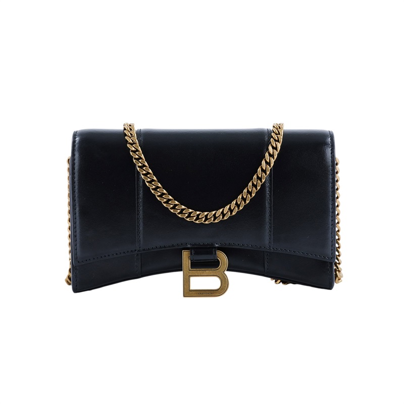 巴黎世家 BALENCIAGA Hourglass Wallet On Chain 沙漏包 6560501QJ4M 黑沙漏包XS 防塵袋